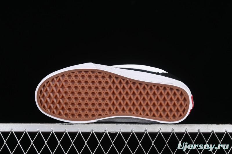 Vans Classics Knu Skool Patchwork Letter Lace-Up Chunky Tongue Platform Sneakers - VN0009QCBLK