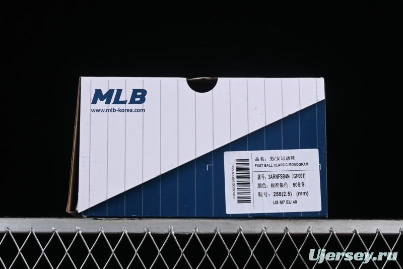 New York Yankees NY MLB Fast Ball Classic Monogram 24SS Retro Casual Running Shoes - 3ARNFSB4N50SS