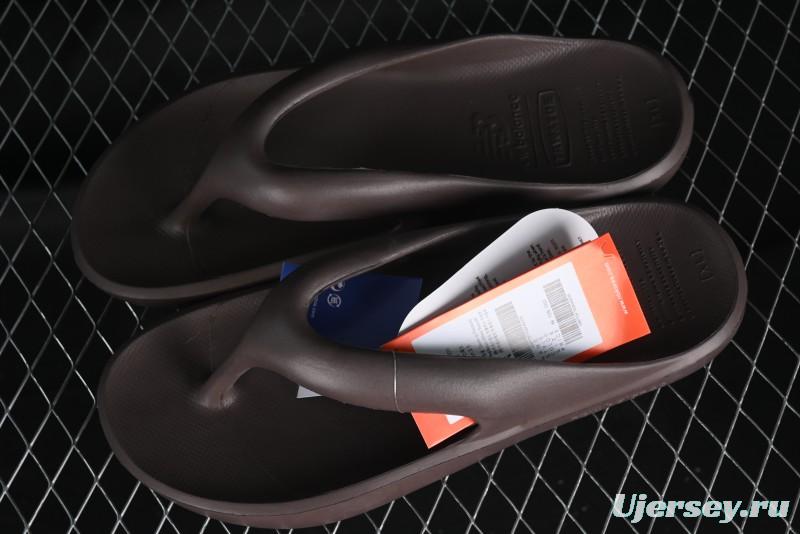 New Balance NB x TAW&TOE Co-branded Brown Ultra-Soft Cloud Cushion Beach Sandals Flip Flops - SD5601GMU