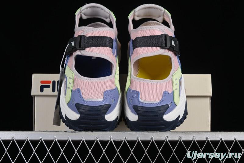 Fila Fusion Thick Sole Hard Candy Sandals - T12W421403FRB