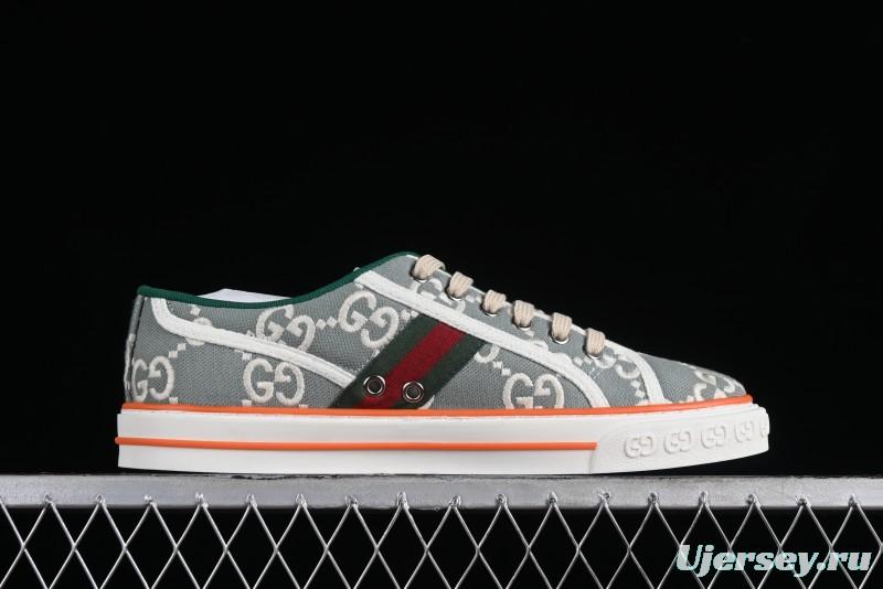 Gucci Tennis 1977 Print Sneaker Retro Casual Canvas Shoes - 02JPO9064