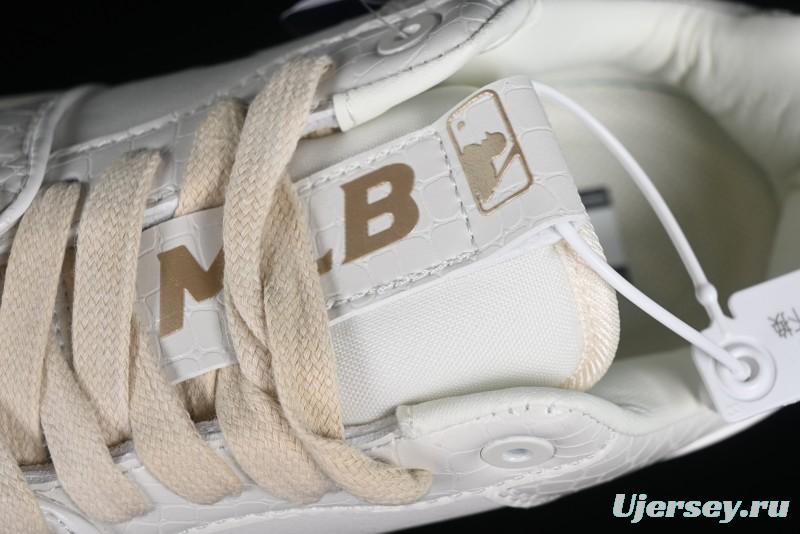 MLB Chunky Liner Metal Senior Series Lightweight Platform Casual Sneakers with 6cm Height Increase - 3ASXCLX4N50WHS