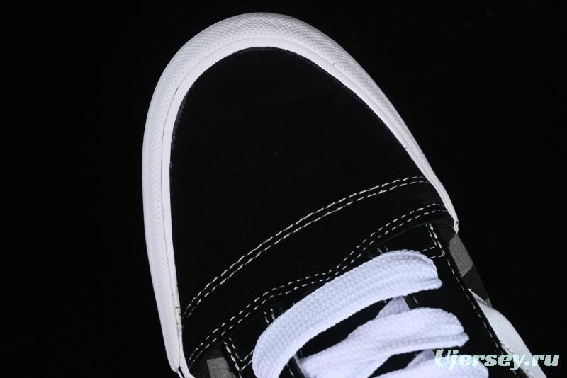 Vans Classics Knu Skool Retro Skate Shoes with Thick Tongue and Oversized Toe - VN0009QCB9P