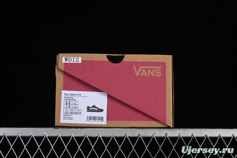 Vans Classics Knu Skool Retro Skate Shoes with Thickened Tongue and Oversized Toe - VN0009QCB9P