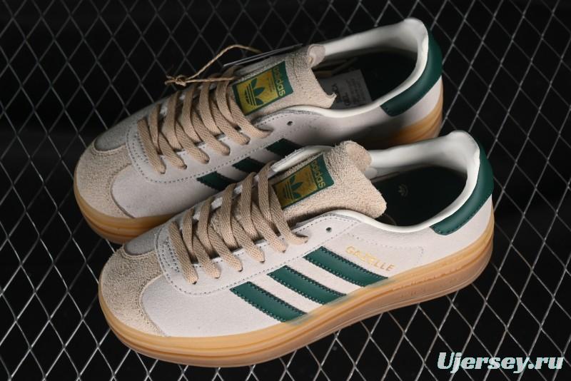 Adidas Originals Gazelle Bold ID7056 Low-Top Sneakers with Thick Sole for Casual Wear, Slip-Resistant and Durable - ID7056