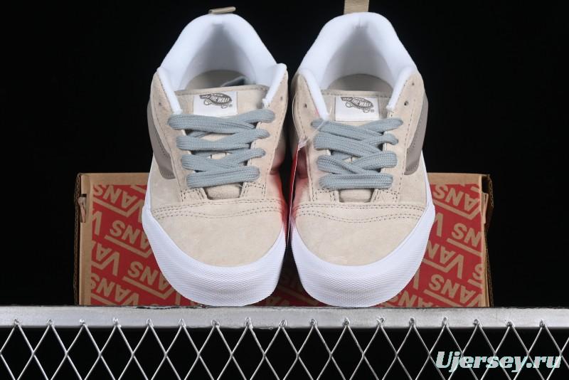 Vans Classics Knu Skool Cream Coffee Chunky Tongue Platform Sneakers - VN0009QCJD8