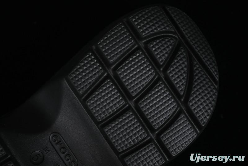 Crocs Classic Clog Retro Beach Sandals with Adjustable Heel Strap and Thick Sole - B.D4