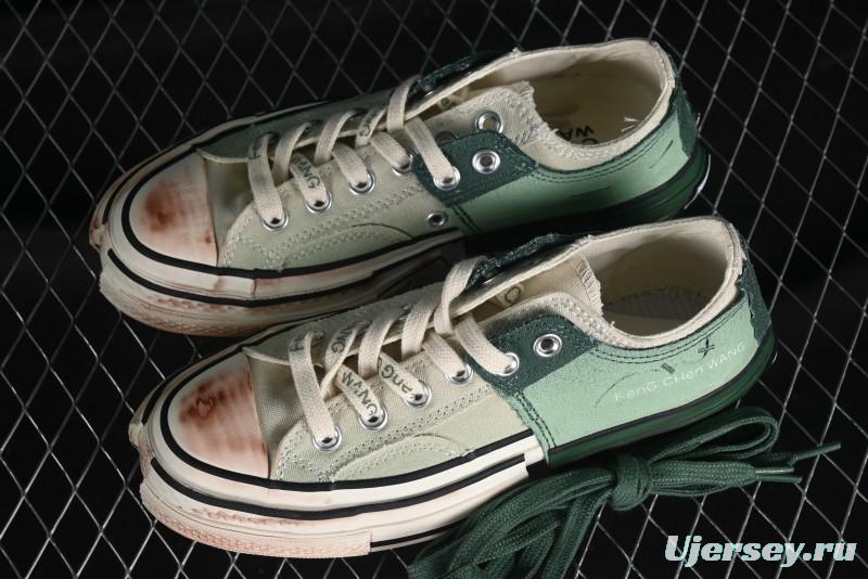 Feng Chen Wang Converse Chuck 70 Low Unisex Deconstructed Canvas Sneakers - A07636C