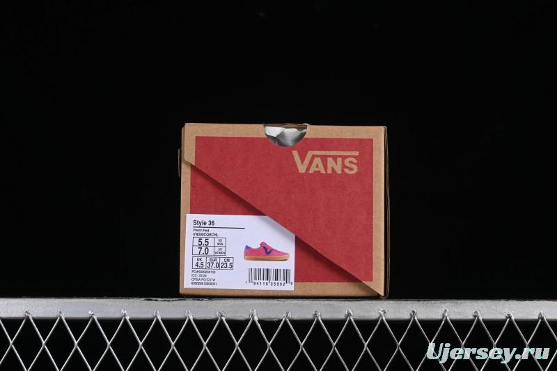 Vans Vault Og Sport Low Retro Suede Canvas Vulcanized Shoes in Dragon Fruit - VN000CQRCHL