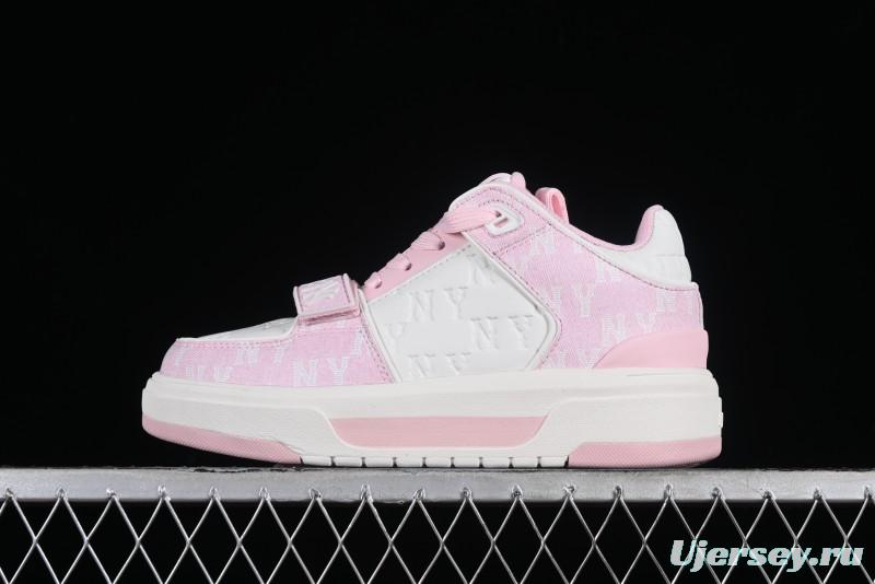 MLB NY Chunky Liner New York Yankees Velcro Print Logo Lightweight Platform Casual Sneakers - 3ASXCMM4N50PKS