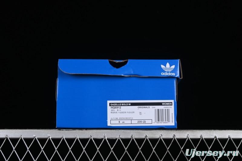 Adidas Originals Gazelle Bold HQ6912 Low-Top Sneakers with Thick Sole for Casual Wear Anti-Slip and Durable - HQ6912