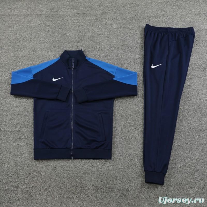 24/25 Nike Navy/Blue Full Zipper Jacket +Long Pants