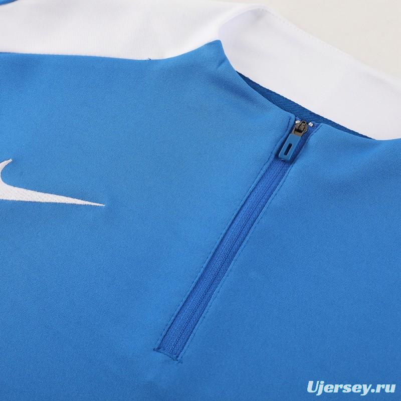 24/25 Nike Blue Half Zipper Jacket+Long Pants