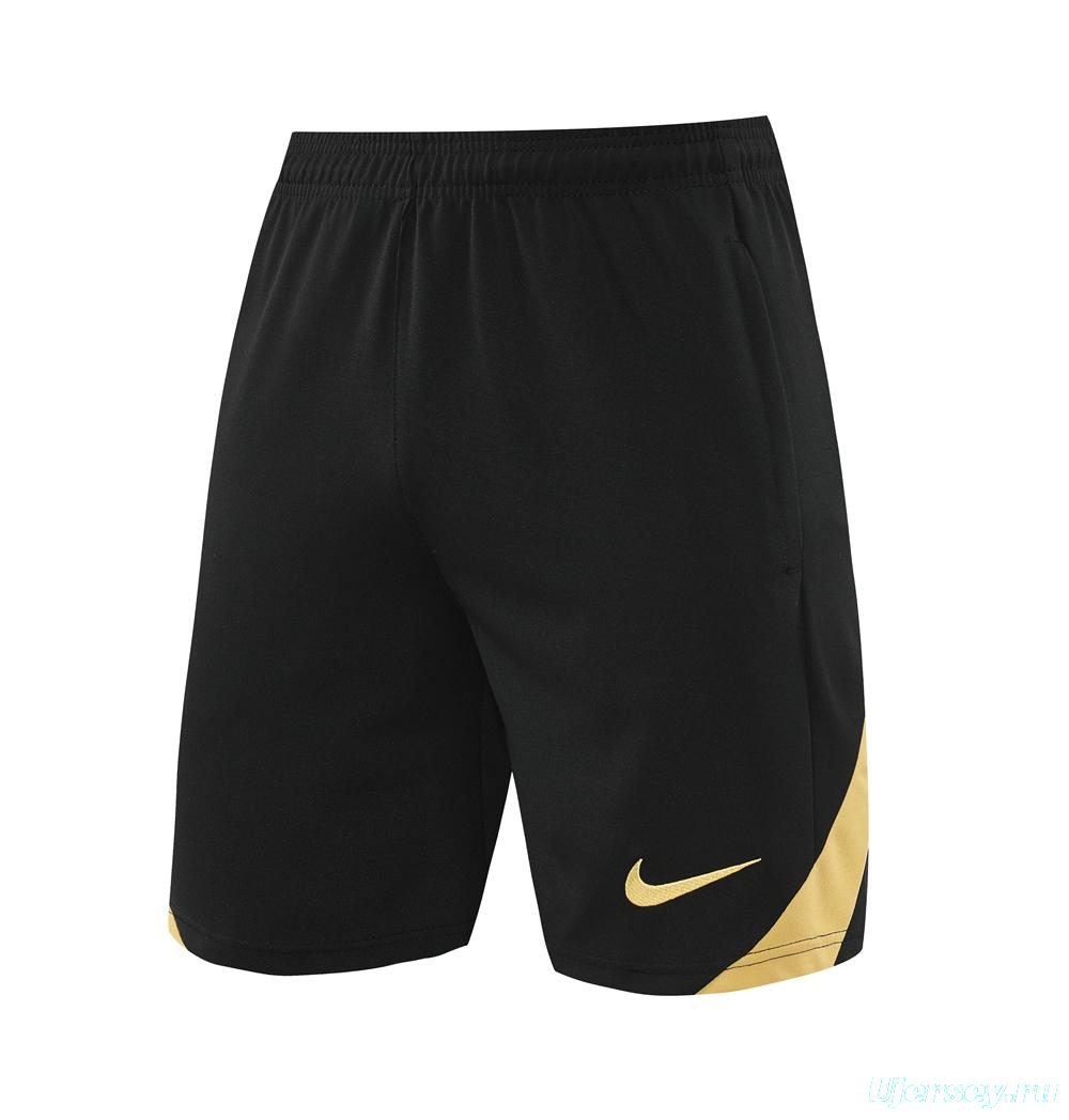 24/25 Nike Black/Golden Short Sleeve Jersey+Shorts