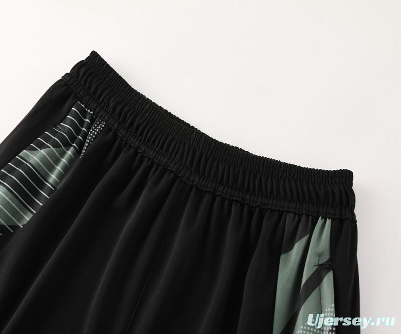 2024 Adidas Black/Grey Half Zipper Jacket +Long Pants