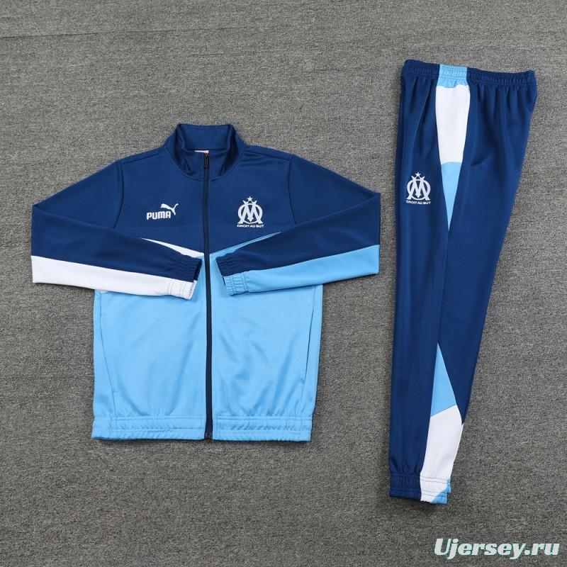 24/25 Olympique Marseille Full Zipper Jacket +Long Pants