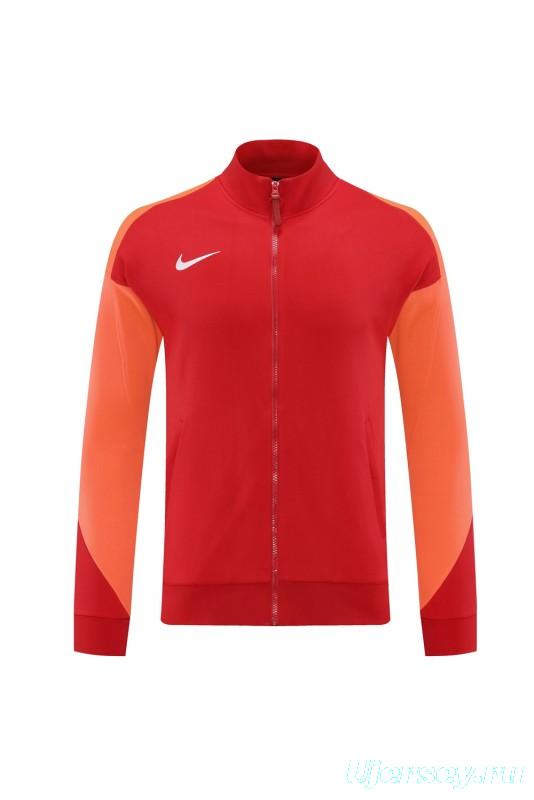 24/25 Nike Orange/Red Full Zipper Jacket +Long Pants