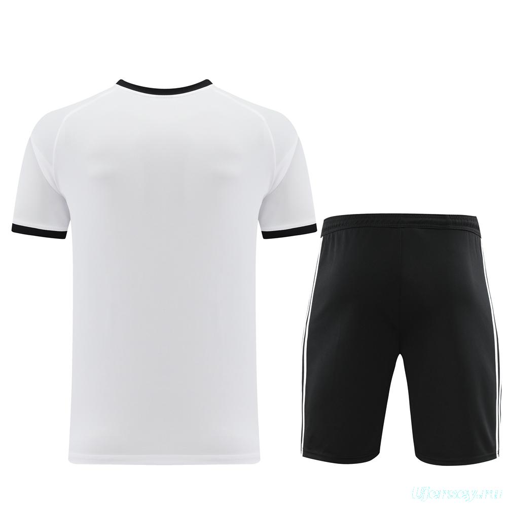 24/25 Adidas Original White Short Sleeve Jersey+Shorts