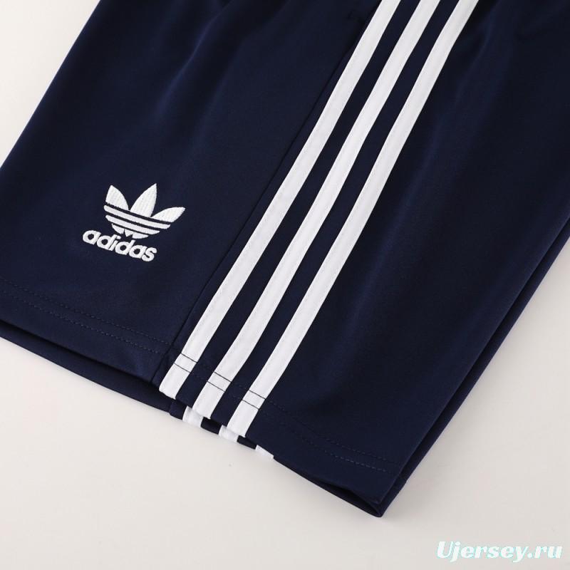 24/25 Adidas Original Navy Short Sleeve Jersey+Shorts