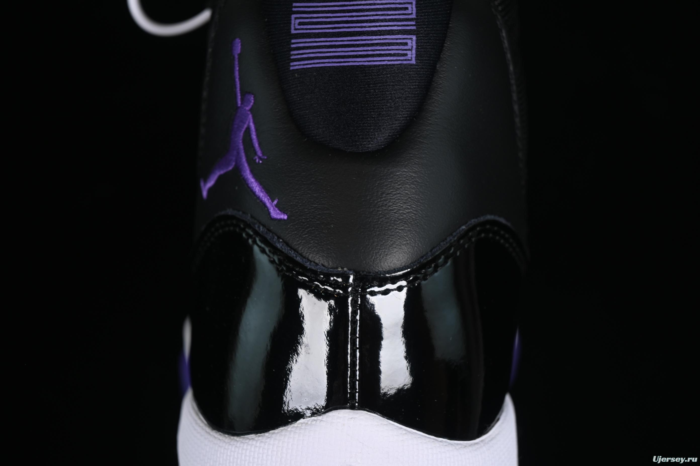 Nike Air Jordan 11 Retro Basketball Shoes with Patent Leather and Carbon Fiber Plate - CT8812-999