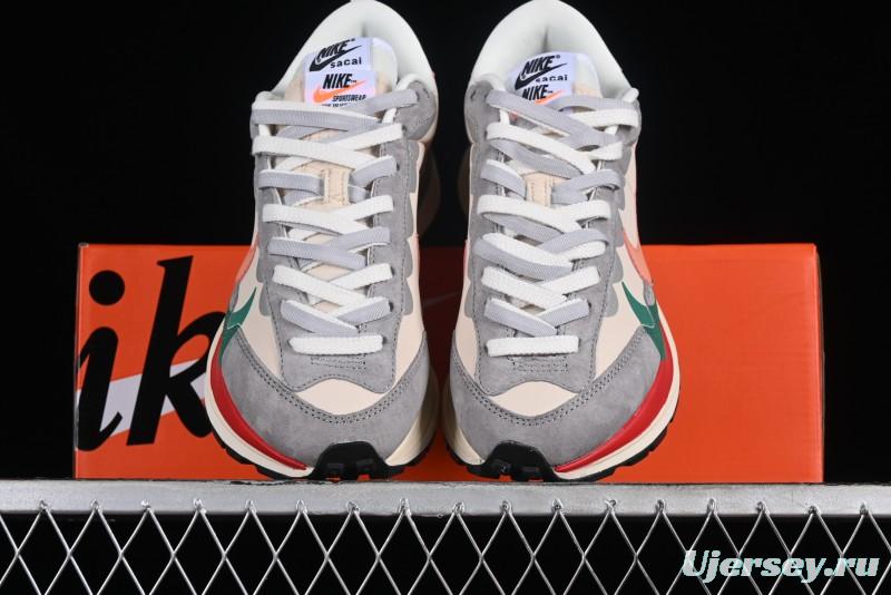 Nike Sacai VaporWaffle 3.0 Deconstructed Sneakers with Overlapping Swoosh and Dual Tongue - DD1875-107