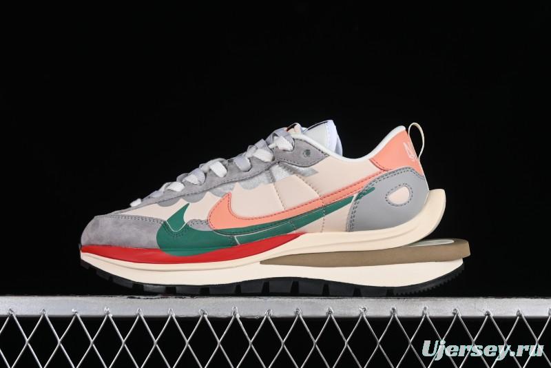 Nike Sacai VaporWaffle 3.0 Deconstructed Sneakers with Overlapping Swoosh and Dual Tongue - DD1875-107