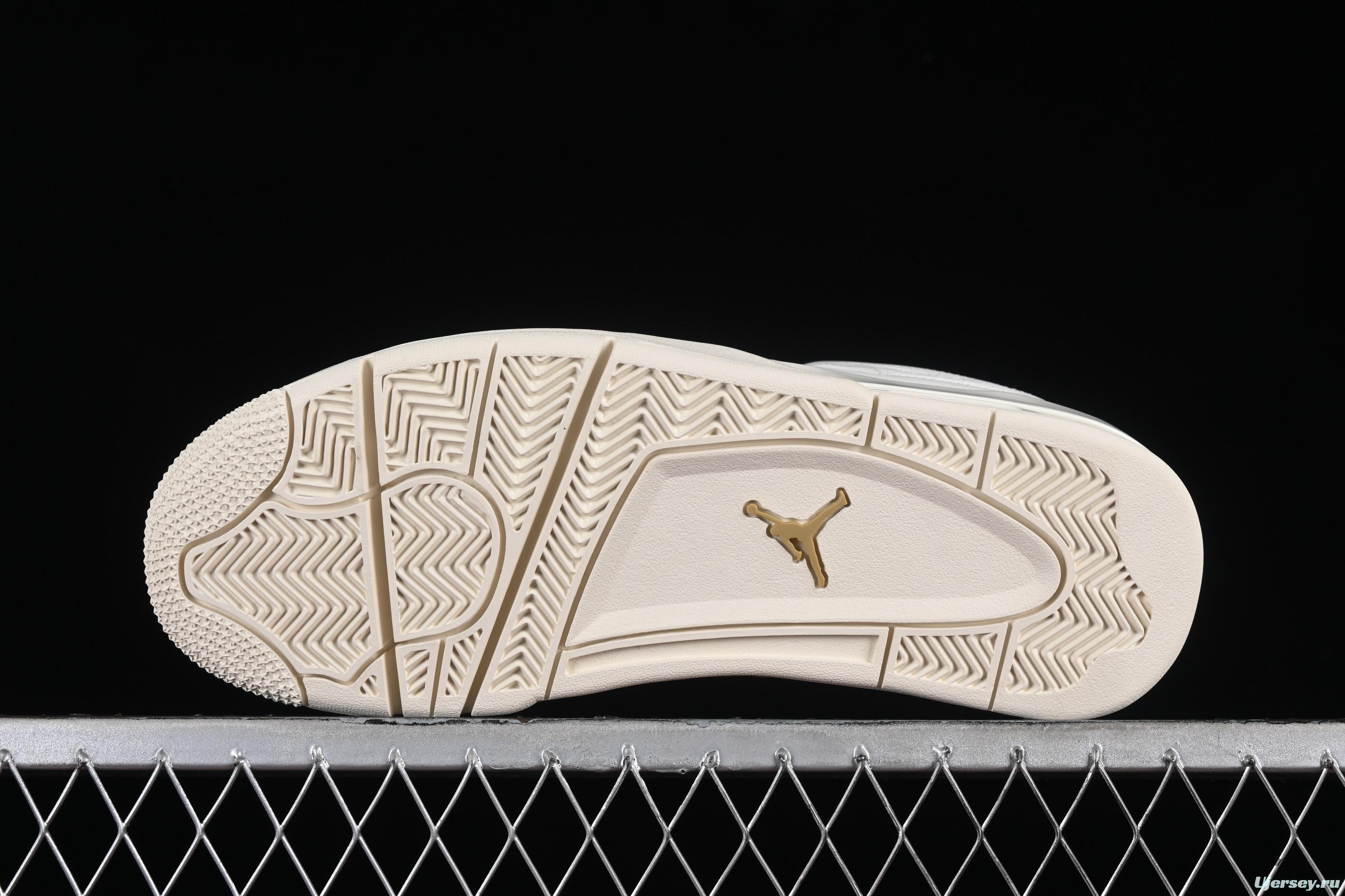 Nike Air Jordan 4 Retro Metallic Gold Basketball Shoes - AQ9129-170