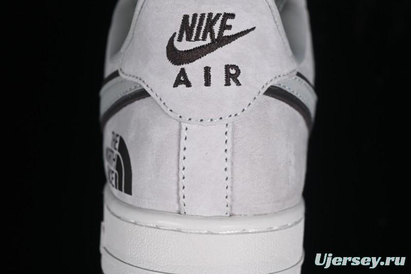 Nike Air Force 1'07 Low The North Face CDG Collaboration - Beige Grey Pigskin Low-Top Casual Sneakers - HD1968-015