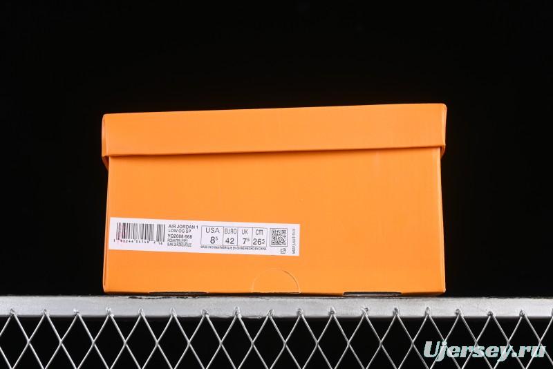 Nike Air Jordan 1 Low OG SP Travis Scott x Fragment Design Collaboration Sneakers - YQ2088-668