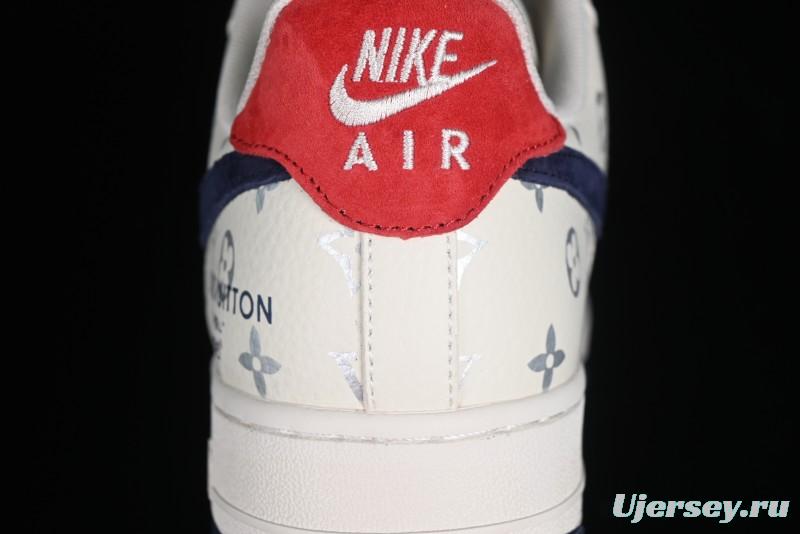 Nike Air Force 1 '07 Low LV Collaboration - Off White Navy Blue Casual Shoes CV1724-111