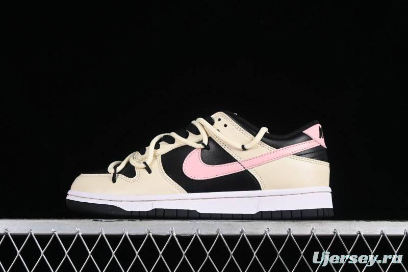 Nike Dunk Low SB Casual Skate Shoes with Smoked Rose Design - FD1232-001