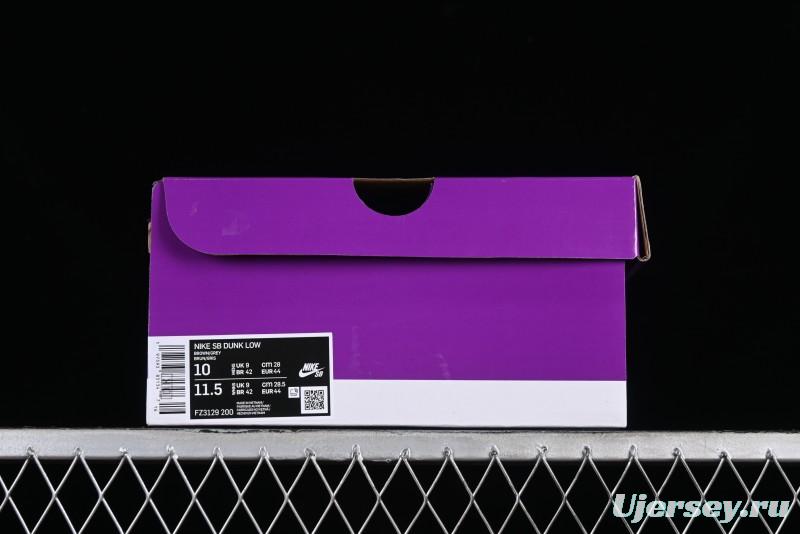 Nike SB Dunk Low Retro Sneakers with Floral Embossed Design and Tiffany Blue Accents - FZ3129-200