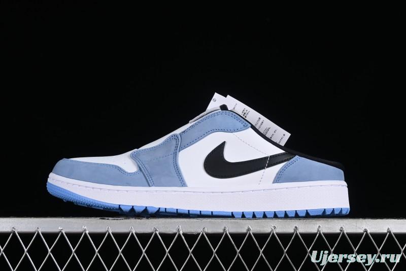 Nike Air Jordan 1 Mule Golf Shoes with University Blue Colorway - FJ1214-400