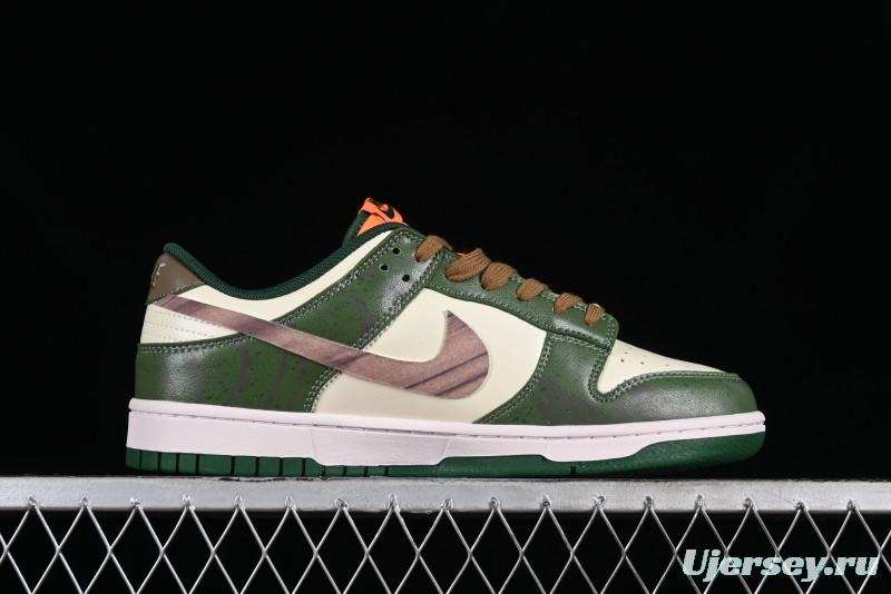Nike Dunk Low Panda Prank Street Racing Lightyear Distressed SB Strap Low-Top Casual Sneakers - DD1391-300