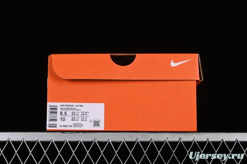 Nike Air Force 1 '07 Low Casual Sneakers in White Green - DV3808-106