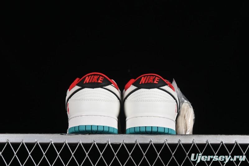 Nike SB Dunk Low LV Collaboration - Beige Violent Bear Anniversary High-End Custom Low-Top Casual Skate Shoes - SJ2068-240