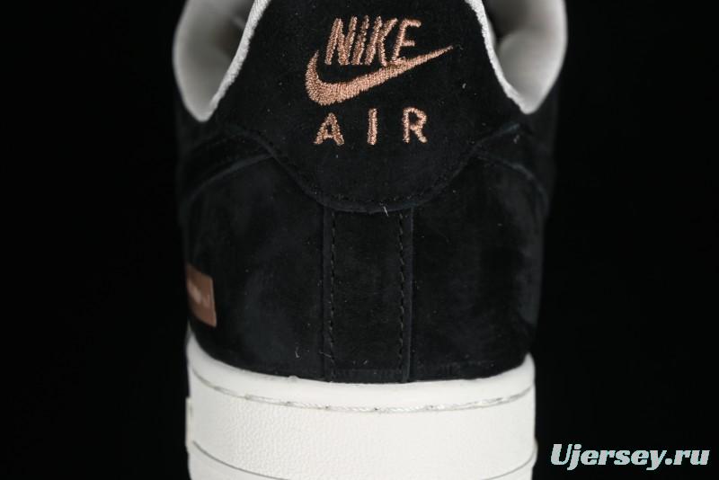 Nike Air Force 1 '07 Low LV Collaboration - Beige Black Pigskin Casual Sneakers - HD1968-010