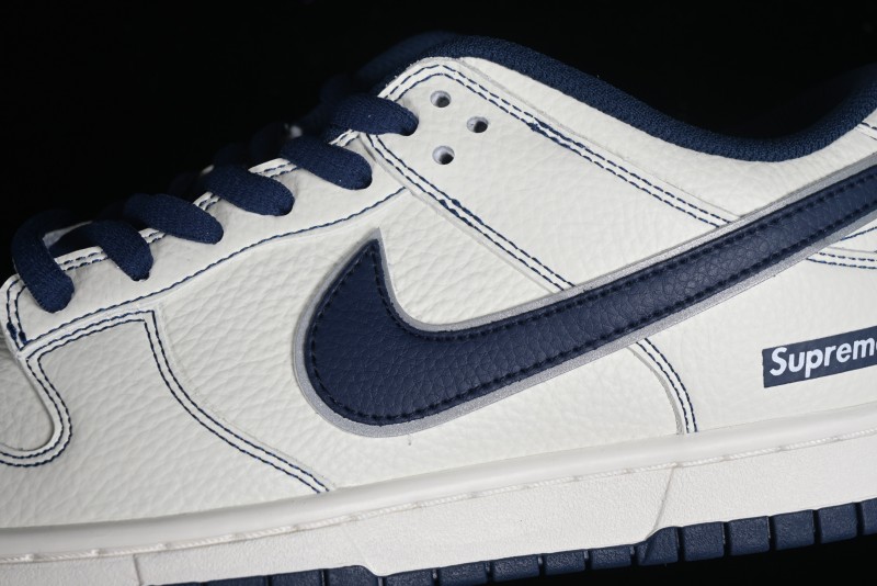 Supreme x Nike SB Dunk Low Deep Blue Colorway Low-Top Casual Skate Shoes - RM2308-238