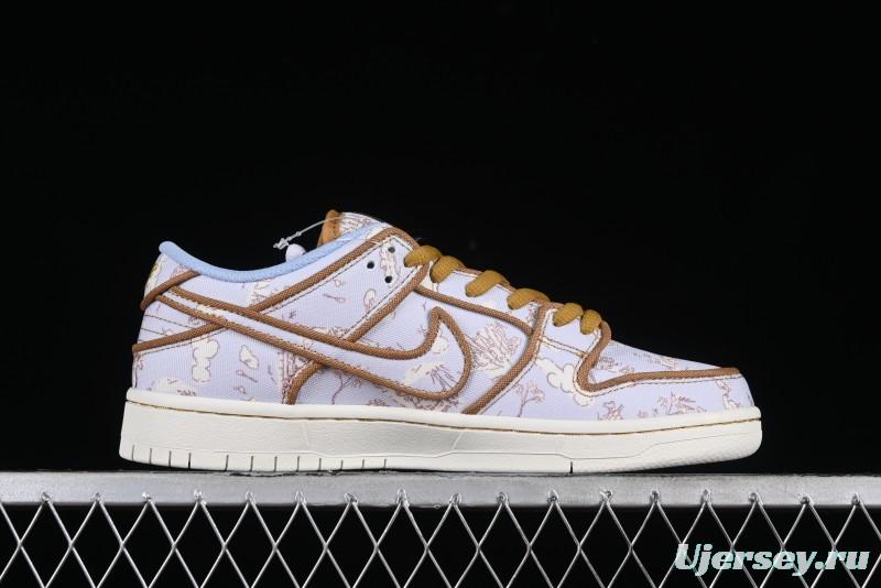 Nike SB Dunk Low Premium "Pastoral Print" Skateboarding Shoes - FN5880-001