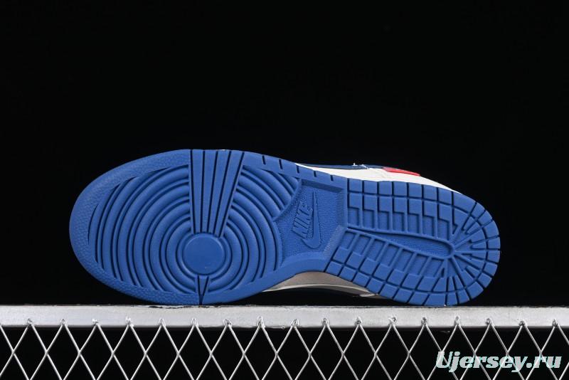 Supreme x Nike SB Dunk Low Casual Skate Shoes with Zoom Air Cushion - DQ1098-335