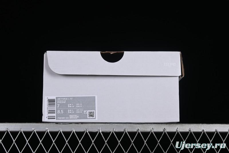 Nike Air Force 1 '07 Low Custom Official Hot-Sale Anime Theme Gradient Yellow Swoosh Casual Sneakers - FN0366-104