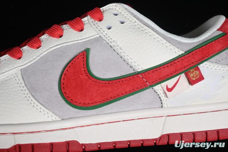 Nike SB Dunk Low Chinese New Year Limited Edition - Lucky Red Anniversary Custom Low-Top Casual Sneakers - CR8033-506
