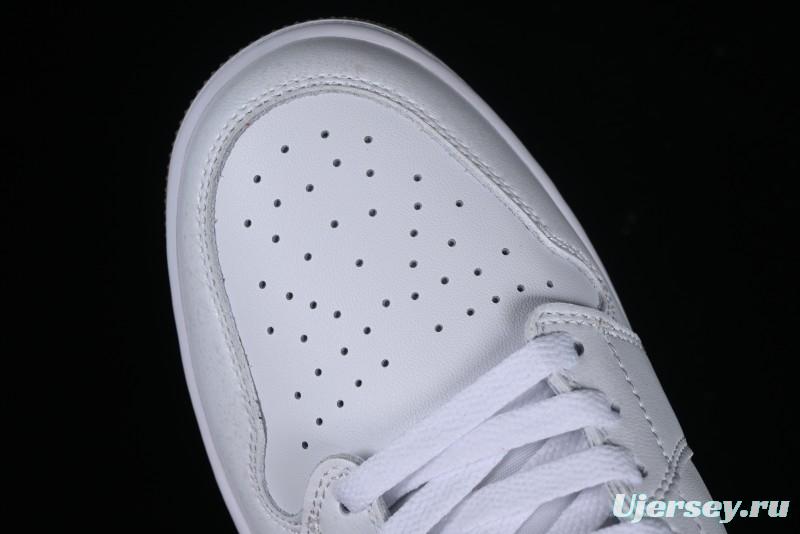 Nike Air Jordan 1 Low Golf Shoes White with Gum Sole - DD9315-111