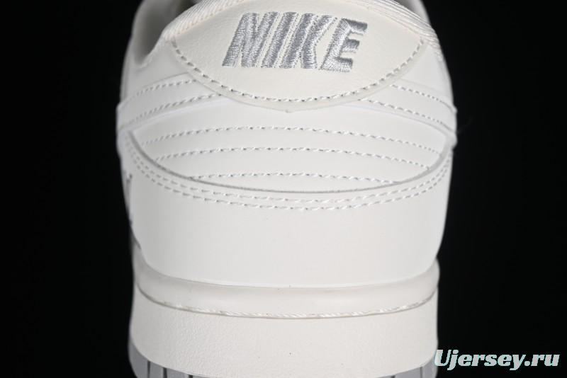 Nike SB Dunk Low LV Collaboration - Double Swoosh Beige Grey Anniversary High-End Custom Low-Top Casual Sneakers - FC2025-306