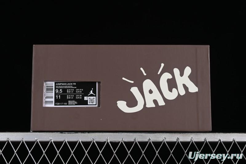 Nike Travis Scott x Jordan Cut The Check AJ1 Basketball Shoes with Velcro Design - FZ8117-100