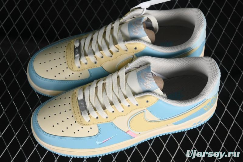 Nike Air Force 1 '07 Low Custom Casual Sneakers with Full-Length Honeycomb Air Cushion - XL2312-555