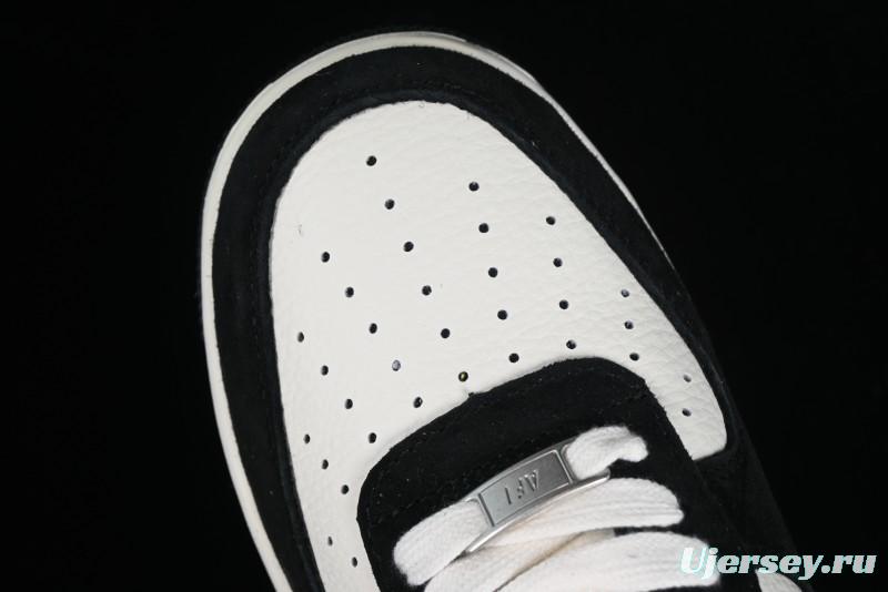 Nike Air Force 1 '07 Low LV Collaboration - Beige Black Pigskin Casual Sneakers - HD1968-010