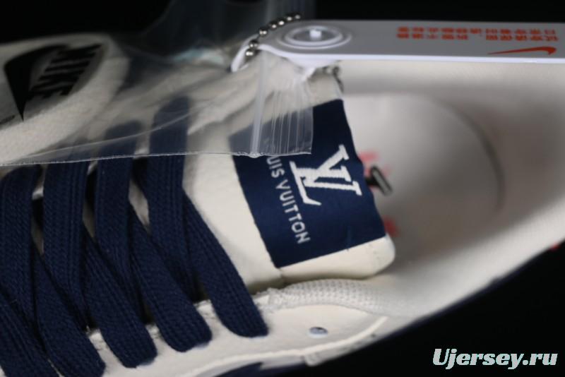 Nike Air Force 1 '07 Low LV Collaboration - Off White Navy Blue Casual Shoes CV1724-111