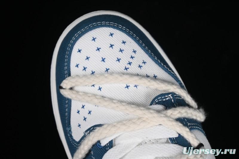 Nike Dunk Low Retro High Street Style Sashiko Stitch Hemp Rope Deconstructed SB Lace-Up Low-Top Casual Sneakers - DV0834-101