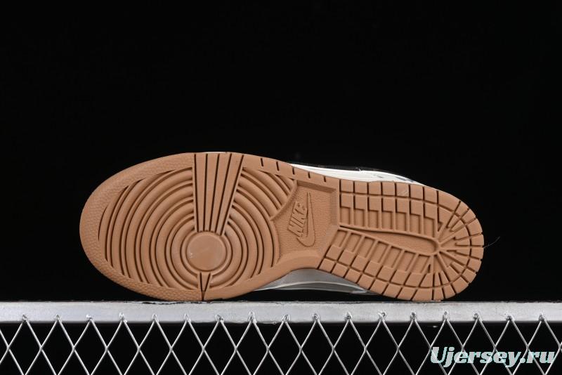 Nike Dunk Low LV Louis Vuitton - Beige Black Denim Anniversary High-End Custom Sneakers - DQ1098-341